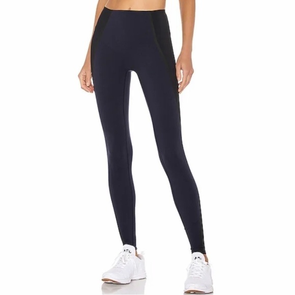 NWT Spanx Mesh Contour High Rise Pull On Shaping Leggings in Lapis Night - Picture 5 of 10